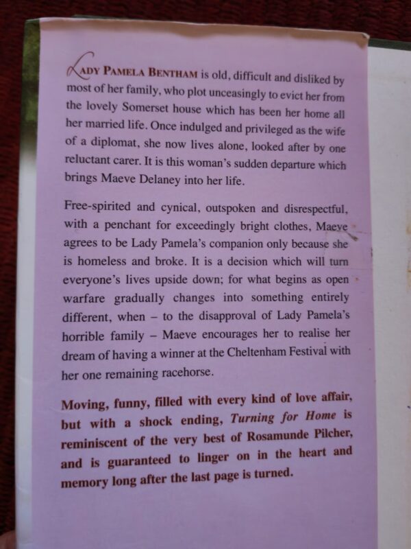 Turning For Home – Sarah Challis secondhand book