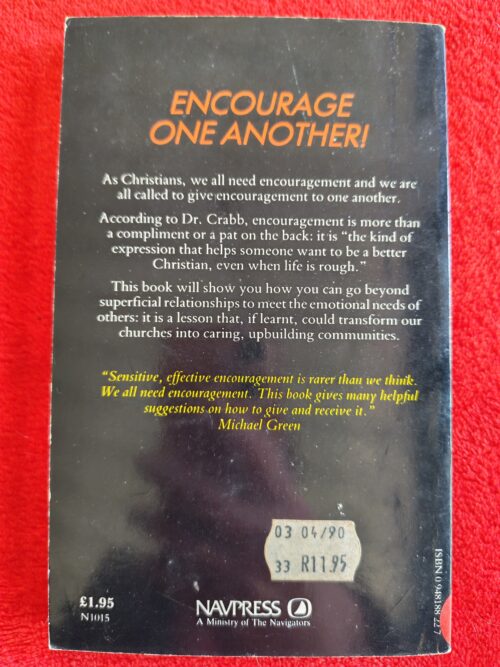 Encouragement: The Key To Caring – Lawrence J. Crabb, Dan Allender secondhand book
