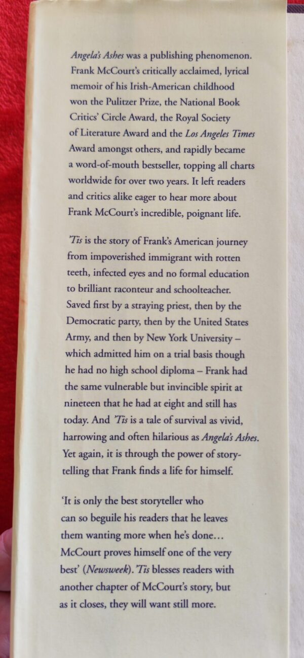‘Tis – Frank McCourt secondhand book