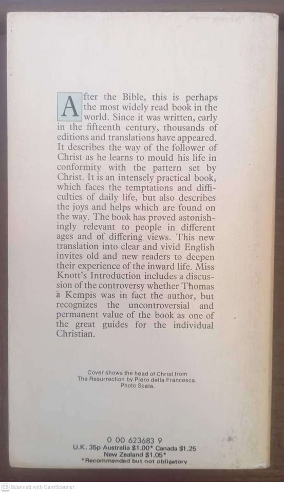 The Imitation Of Christ – Thomas à Kempis secondhand book