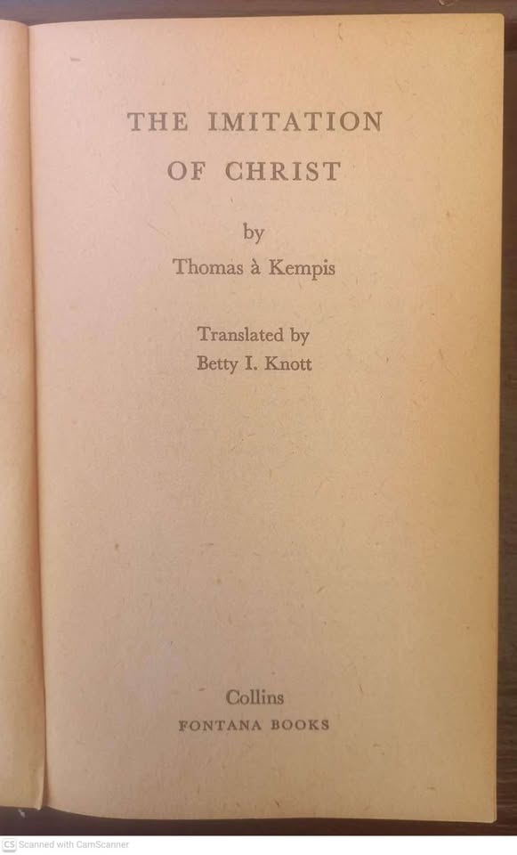 The Imitation Of Christ – Thomas à Kempis secondhand book