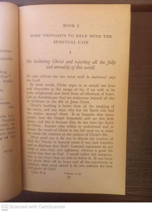 The Imitation Of Christ – Thomas à Kempis secondhand book