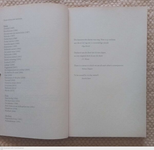 Indeks — Joan Hambidge secondhand book