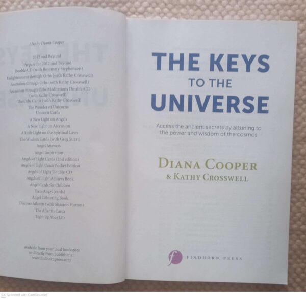 The Keys to the Universe — Diana Cooper, Kathy Crosswell *SIGNED* secondhand book