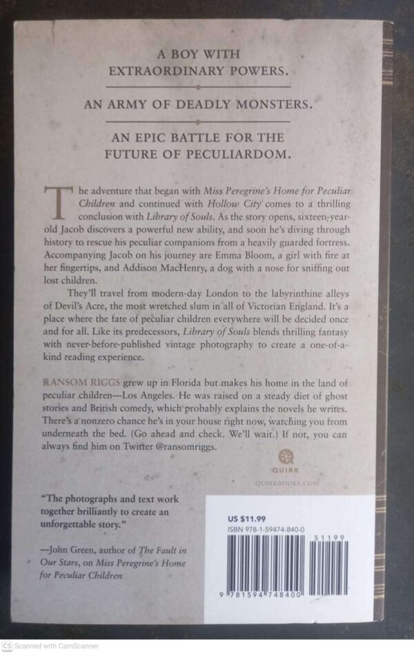 Library Of Souls2 Miss Peregrine’s Peculiar Children: Library Of Souls — Ransom Riggs secondhand book