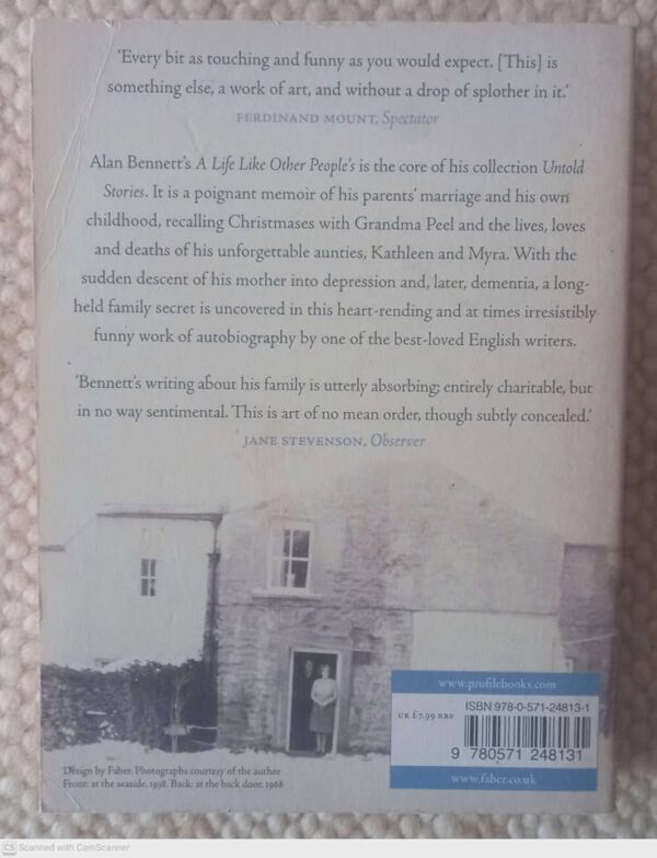 A Life Like Other People’s — Alan Bennett secondhand book