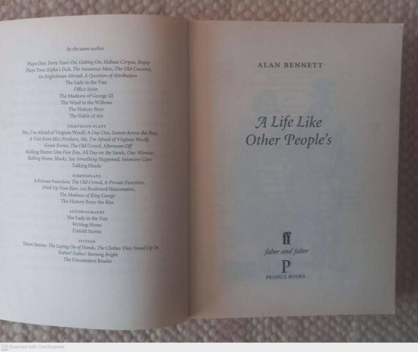 A Life Like Other People’s — Alan Bennett secondhand book