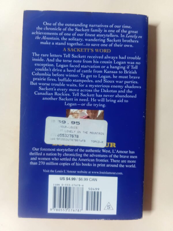 Lonely On The Mountains – Louis L’Amour secondhand book