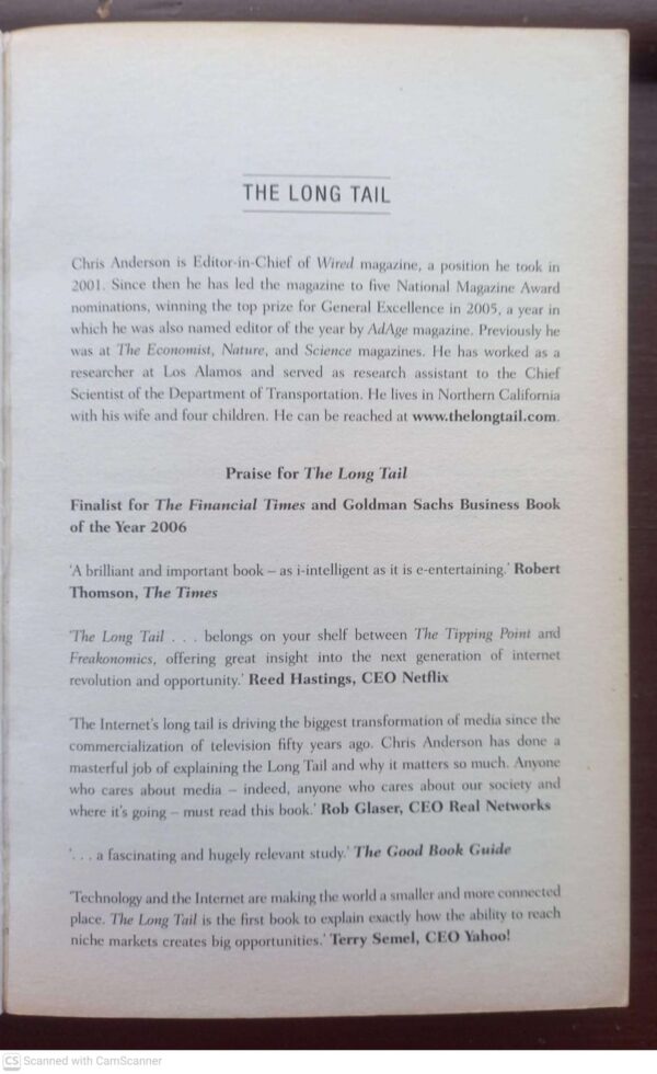 The Long Tail — Chris Anderson secondhand book