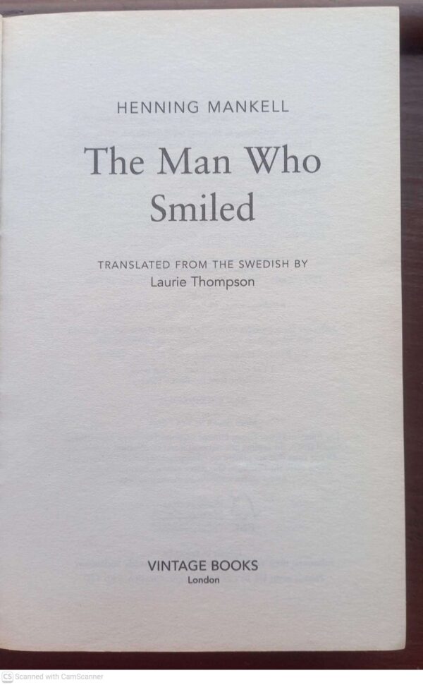 The Man Who Smiled — Henning Mankell secondhand book