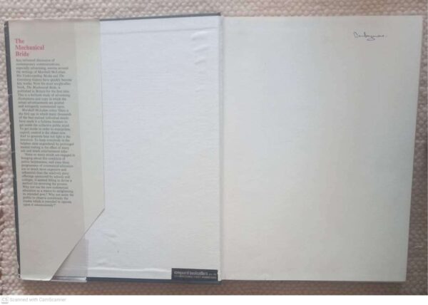 Mechanical Bride3 The Mechanical Bride: Folklore Of Industrial Man — Marshall McLuhan secondhand book