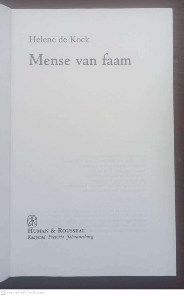 Mense Van Faam — Helene De Kock secondhand book