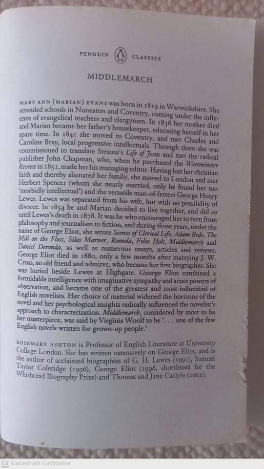 Middlemarch — George Eliot secondhand book