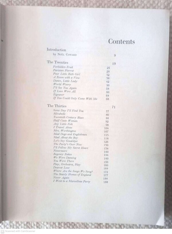 Noël Coward Song Book5 The Noël Coward Song Book secondhand book