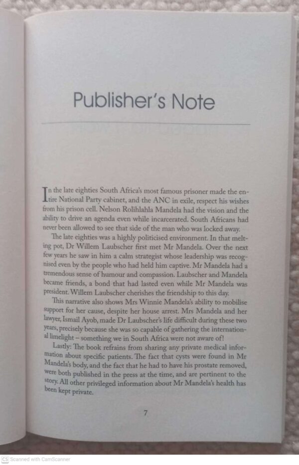 Operation Mandela4 Operation Mandela — Willem Laubscher *SIGNED* secondhand book