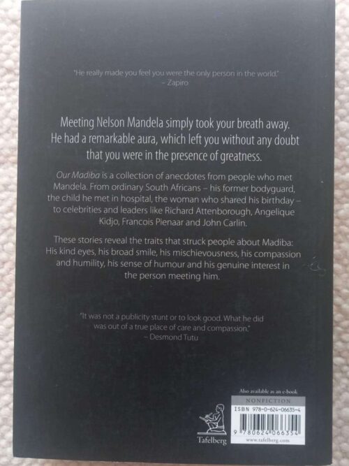 Our Madiba — Melanie Verwoerd secondhand book