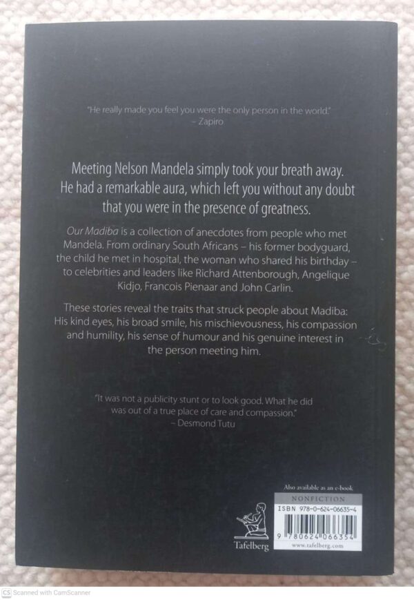 Our Madiba — Melanie Verwoerd secondhand book