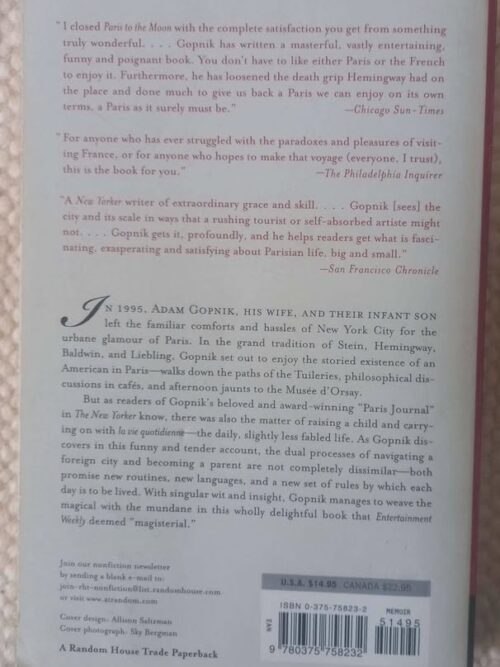 Paris To The Moon — Adam Gopnik secondhand book