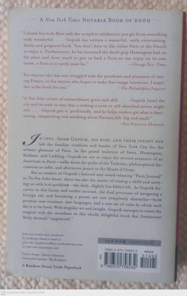 Paris To The Moon — Adam Gopnik secondhand book