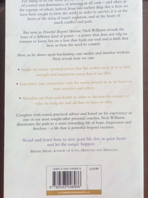 Powerful Beyond Measure — Nick Williams secondhand book