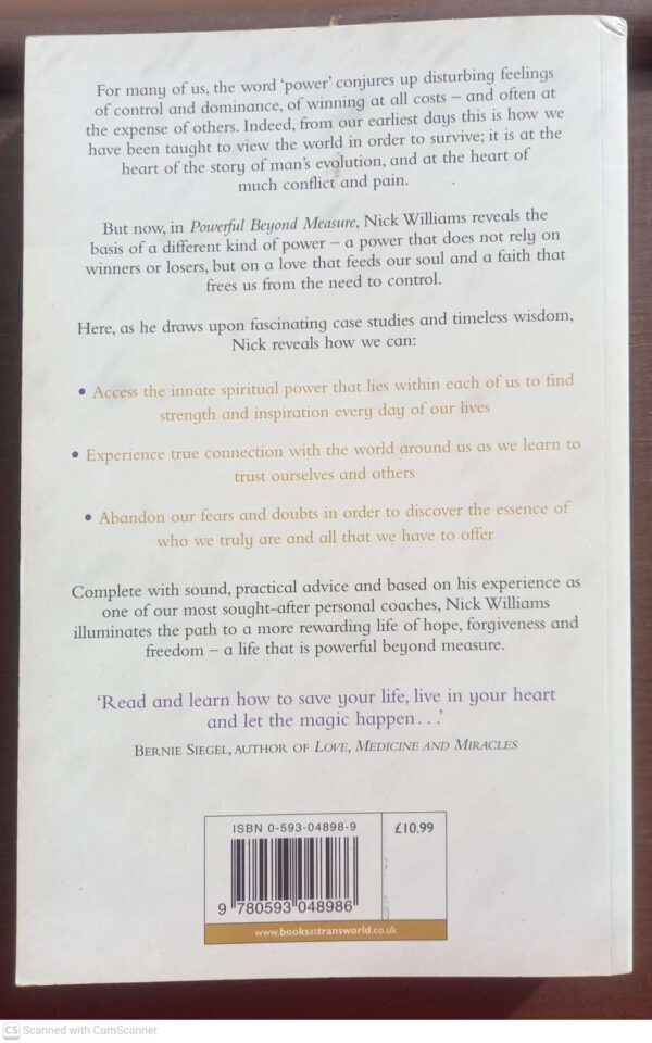 Powerful Beyond Measure — Nick Williams secondhand book