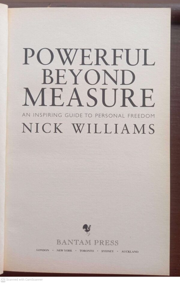 Powerful Beyond Measure — Nick Williams secondhand book