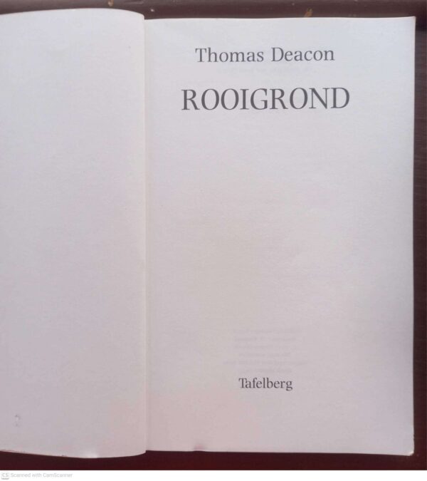Rooigrond – Thomas Deacon secondhand book