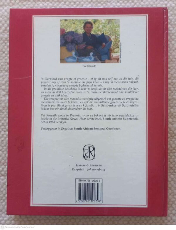 Seisoenkos Uit Suid-Afrika – Pat Kossuth secondhand book