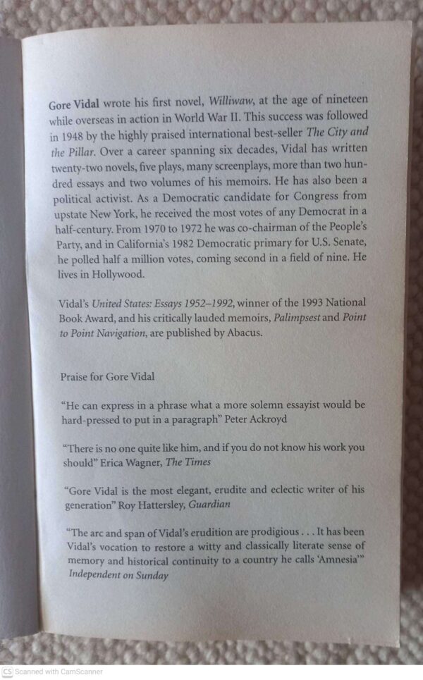 Selected Essays — Gore Vidal secondhand book