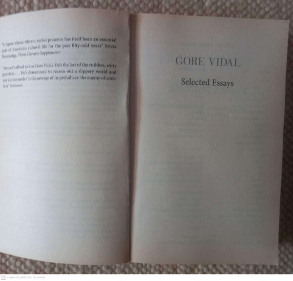 Selected Essays — Gore Vidal secondhand book