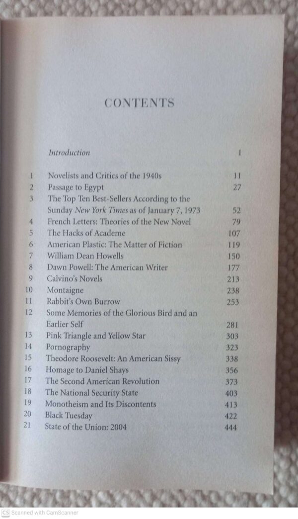 Selected Essays — Gore Vidal secondhand book