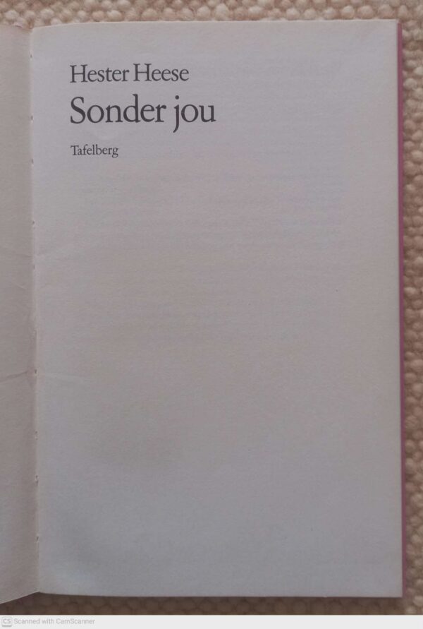Sonder Jou — Hester Heese secondhand book