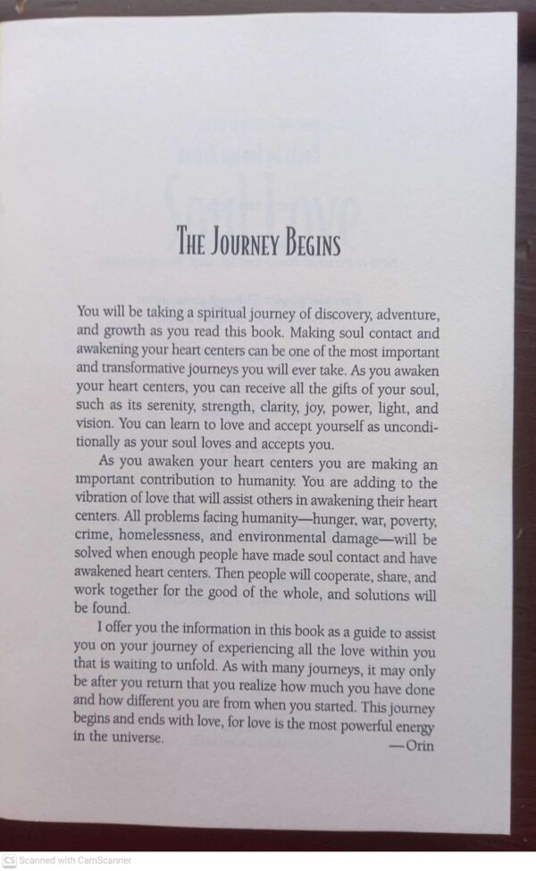 Soul Love: Awakening Your Heart Centers — Sanaya Roman secondhand book