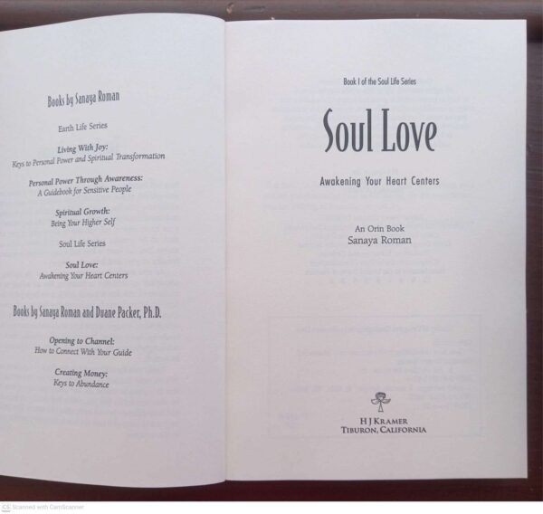 Soul Love: Awakening Your Heart Centers — Sanaya Roman secondhand book