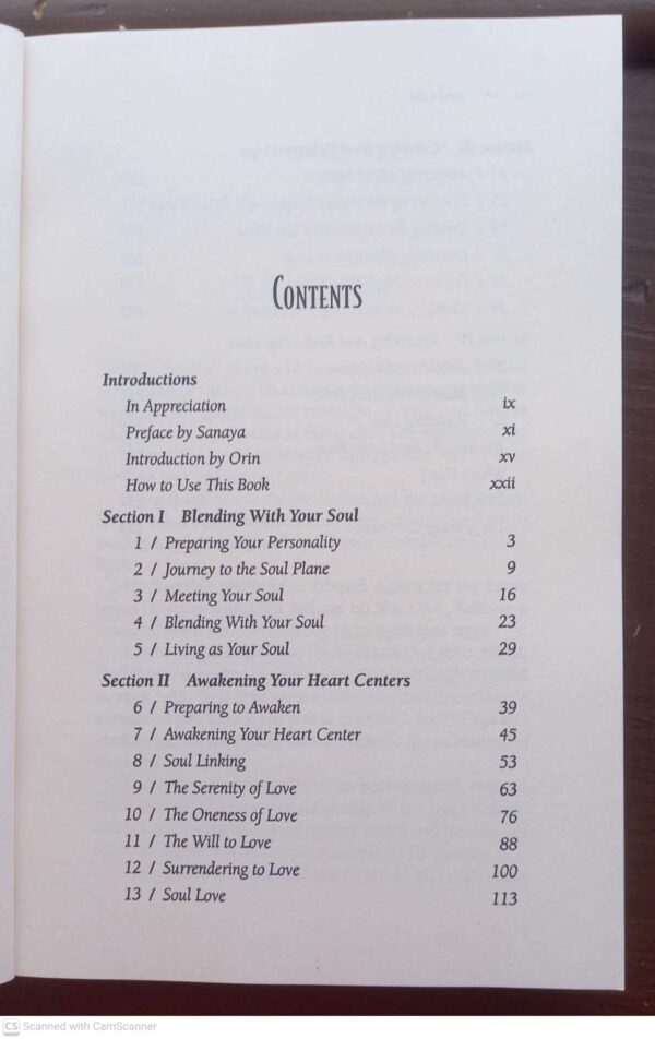 Soul Love: Awakening Your Heart Centers — Sanaya Roman secondhand book