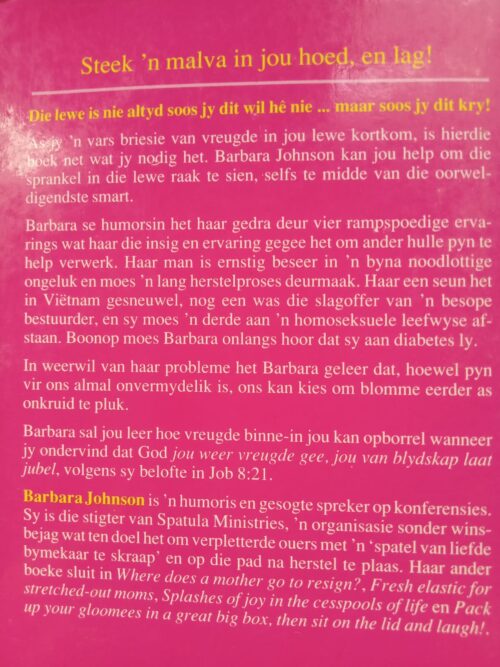 Steek ‘n Malva In Jou Hoed En Lag! – Barbara Johnson secondhand book