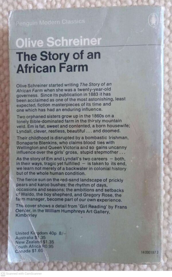 The Story Of An African Farm — Olive Schreiner secondhand book