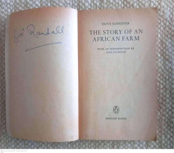 The Story Of An African Farm — Olive Schreiner secondhand book