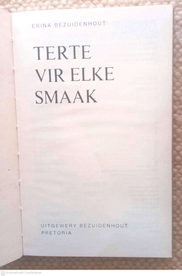 Terte vir elke smaak3 Terte Vir Elke Smaak — Erina Bezuidenhout secondhand book