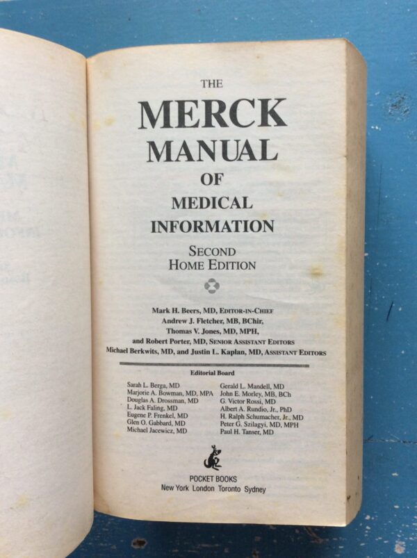 The Merck Manual of Medical Information secondhand book