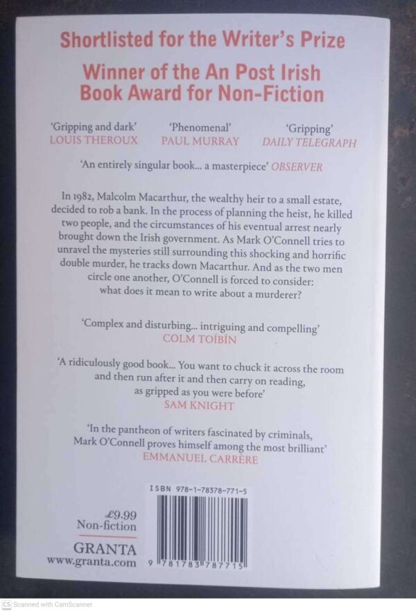 Thread Of Violence — Mark O’Connell secondhand book