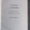 Thread Of Violence — Mark O’Connell secondhand book