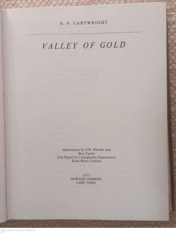 Valley Of Gold – A.P. Cartwright secondhand book