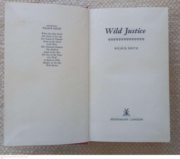 Wild Justice — Wilbur Smith secondhand book