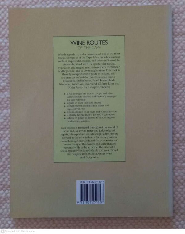Wine Routes Of The Cape — Dave Hughes secondhand book