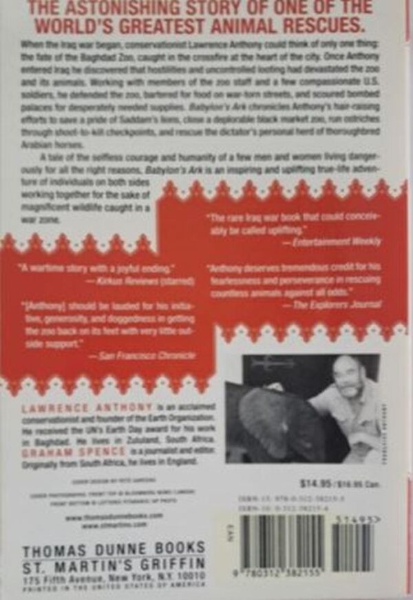 Babylon’s Ark – Lawrence Anthony secondhand book