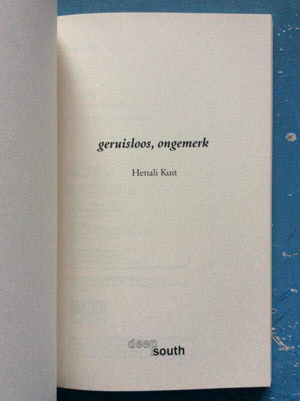 geruisloos, ongemerk – Henali Kuit secondhand book