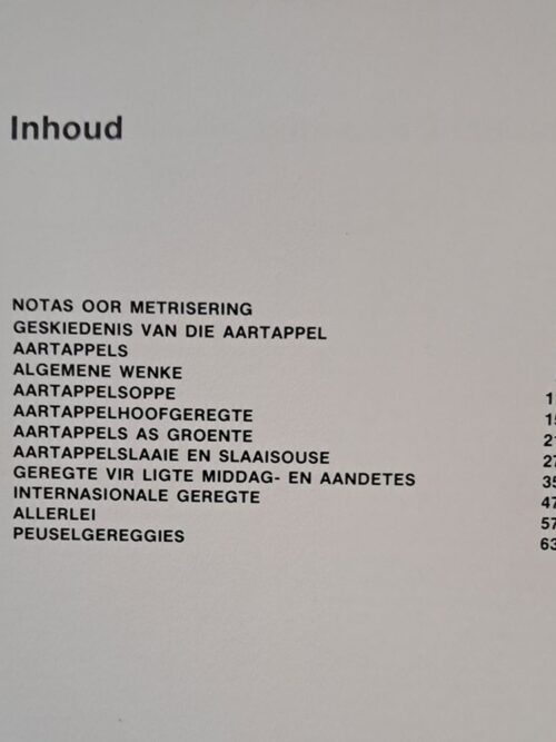 Keurige Aartappelresepte – Die Aartappelraad secondhand book