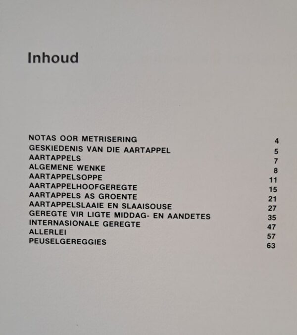 Keurige Aartappelresepte – Die Aartappelraad secondhand book