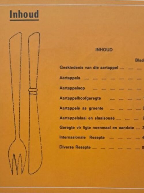 Keurige Aartappelresepte – Die Aartappelraad secondhand book